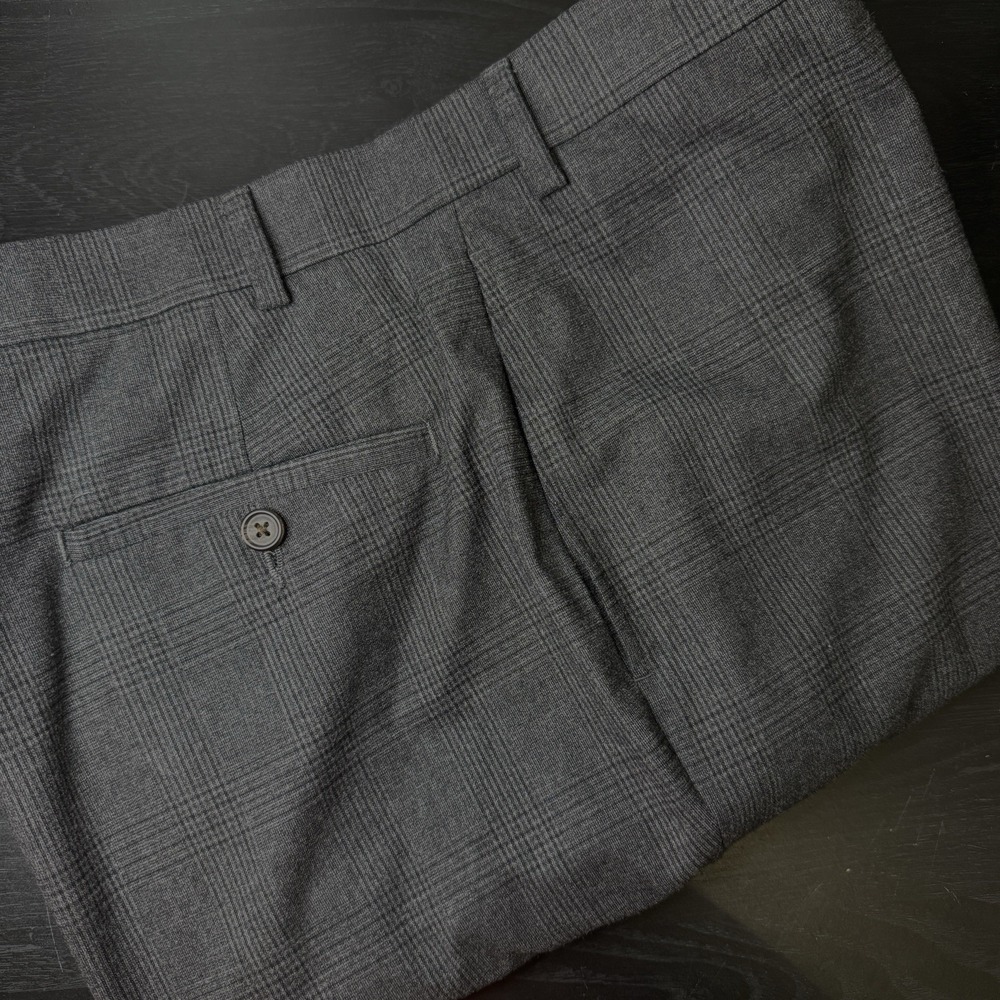 Lauren Ralph Lauren Black Label Dress Pants Mens 38x30 Gray Pattern Flat Front‎